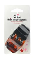 2 HALF CLAW GRIPS All hair types HA019 2 HALF CLAW GRIPS All hair types HA019