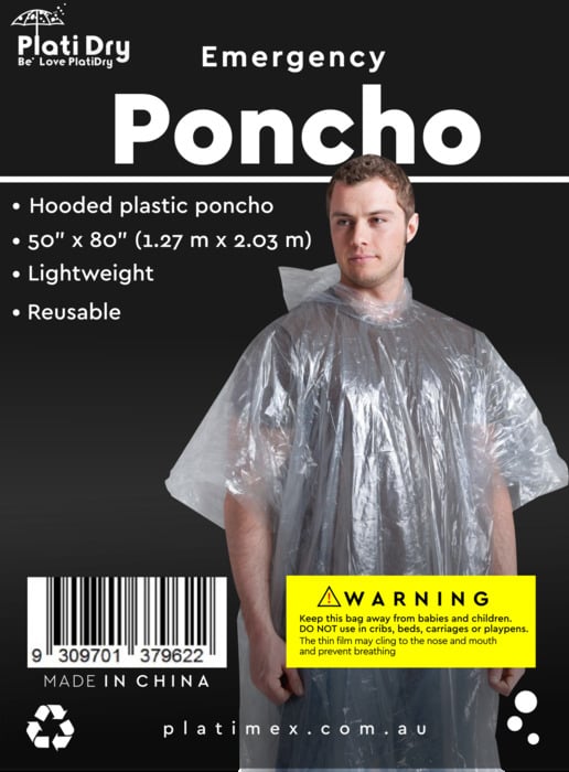 Poncho with buttons PlatiDry Poncho with buttons PlatiDry